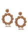 Bohemian Raffia Hoop Statement Earrings
