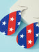Star‑Spangled Independence Day Teardrop Earrings