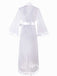 White 1930s Sheer Mesh Lace Nightdress Set