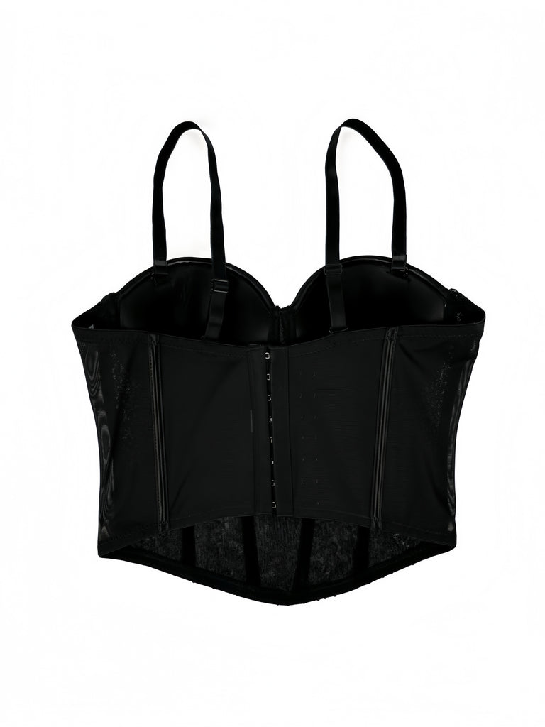 1980s Punk Sequin Boned Corset