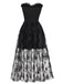 1970s Gothic Strapless Dark Bride Mesh Corset Dress