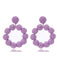 Bohemian Raffia Hoop Statement Earrings