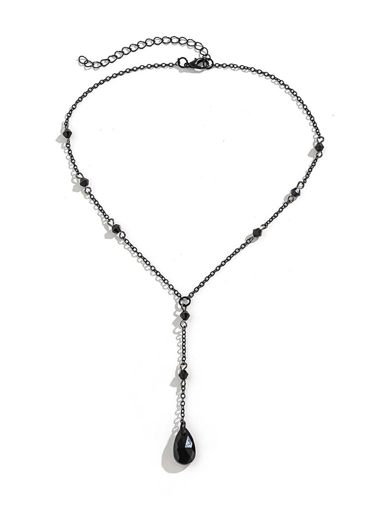 Vintage Teardrop Chain Punk Earrings & Necklace