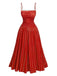 1950s Lace Paneled Polka Dot Dress