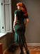 1930s Ruffle Lace-up Fishtail Dress