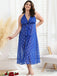 [Plus Size] 1930s Bow Tie Back Backless Polka Dot Nightgown