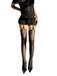 Vintage Lace Solid Suspender Pantyhose