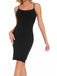 1980s Stretchy Bodycon Dress with Built-In Shapewear
