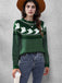 1980s Halloween Boo Polka Dot Knitted Sweater