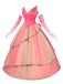 Pink 1970s Wicked Witch Glinda Top & Skirt Set