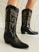 Vintage Embroidered Western Cowboy Boots