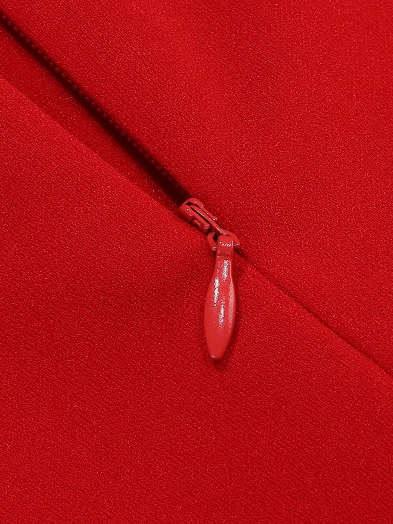 1950s Polka Dot Bow Swing Dress