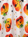 1950s Halloween Pumpkin Star Petal Neck Dress