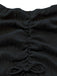 2PCS Solid 1930s One Shoulder Top & Mermaid Skirt