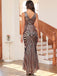 1920s Sequin V-Neck Maxi Dress