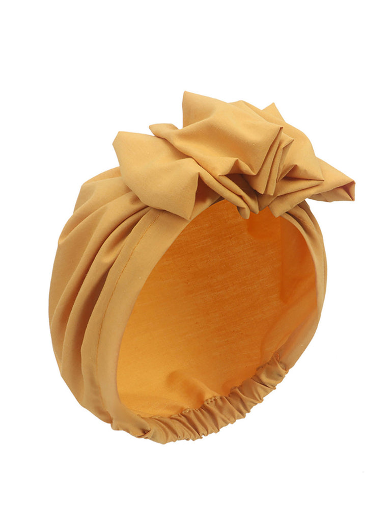 Vintage Flower Bow Pullover Hat