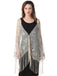 1920s Tassel Sequined Mesh Cape