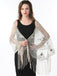 1920s Tassel Sequined Mesh Cape