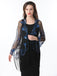 1920s Tassel Sequined Mesh Cape