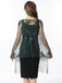 1920s Tassel Sequined Mesh Cape