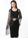 1920s Tassel Sequined Mesh Cape