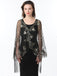 1920s Tassel Sequined Mesh Cape