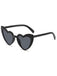 Vintage Curved Heart Frame Sunglasses