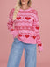 1980s Heart Pattern Valentine's Sweater
