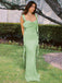 1970s Solid Satin Ruffle Backless Ruched Dress