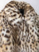 Brown 1980s Leopard Print Faux Fur Coat