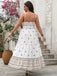 [Plus Size] 1940s Floral Boho Style Spaghetti Strap Dress