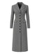 1930s Solid Lapel Button Wool Coat