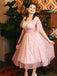 Pink 1950s Star Sequin Lace Swing Dress