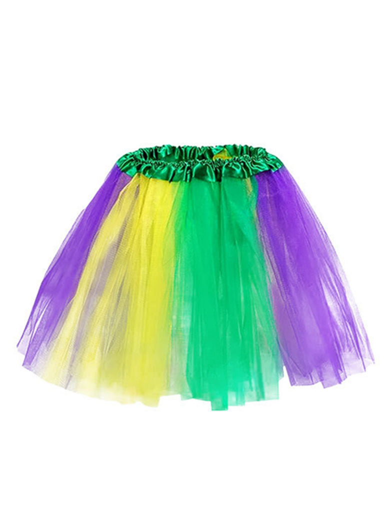 8PCS Multicolor Carnival Party Accessories Set - vintage fashion, retro style