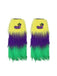 8PCS Multicolor Carnival Party Accessories Set - vintage fashion, retro style