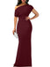 1930s Off-Shoulder Bodycon Maxi Dress