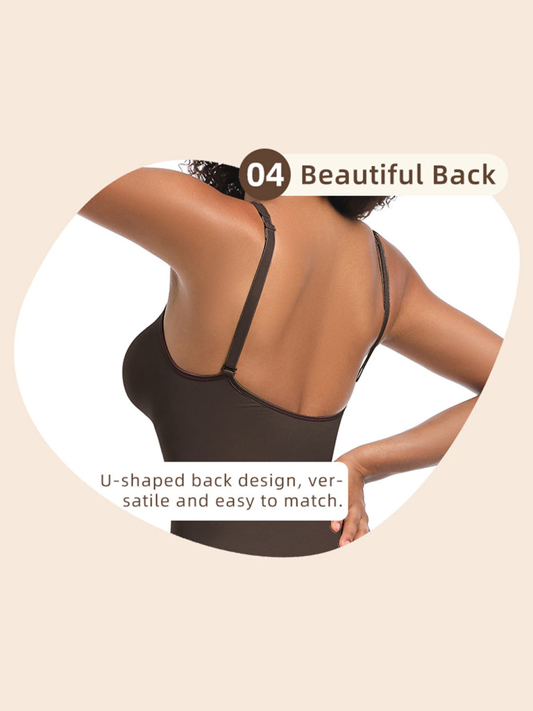 1980s Solid Front Zipper Shapwear Bodysuit