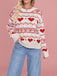 1980s Heart Pattern Valentine's Sweater