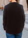 1970s 3D Christams Print Fluffy Knit Button Cardigan