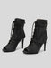 Vintage Denim Peep Toe Stiletto Heel Shoes