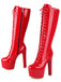 Patent Leather Sky-High Stiletto Boots