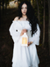 1980s Gothic Bell Sleeve Irregular Hem Dress