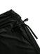 Black 1960s Gothic Ruched Mermaid Maxi Skirt