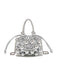Metallic Beaded Drawstring Mini Bucket Bag