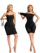 1980s Stretchy Bodycon Dress with Built-In Shapewear