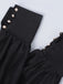 Black 1940s Nun-Style Cross Necklace Dress