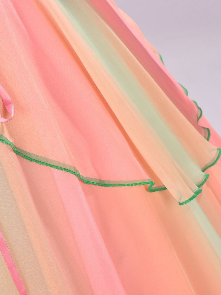 Pink 1970s Wicked Witch Glinda Top & Skirt Set