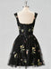 1970s Embroidered Floral Lace Mini Dress