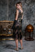 [US Warehouse] Gold 1920s Sequined Flapper Dress