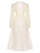 Apricot 1950s Royal Style Lace Trimmed Robe, vintage fashion, retro style - perfect for women who love vintage and retro fashion